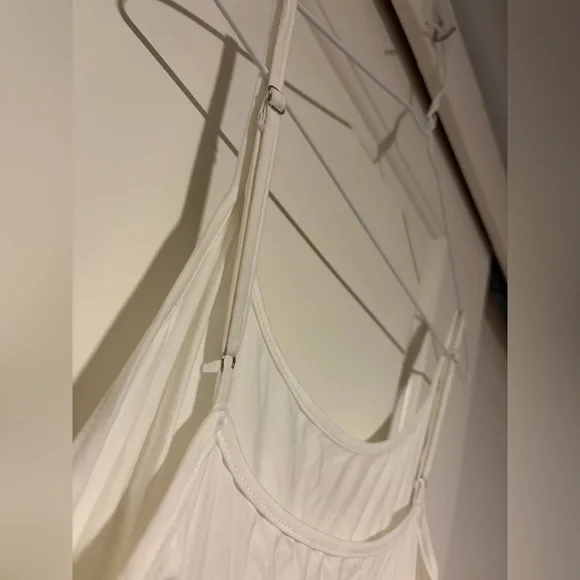 Kate Kason White & Black Lace Hem Slip Undershirt for Layering - Picture 2 of 11